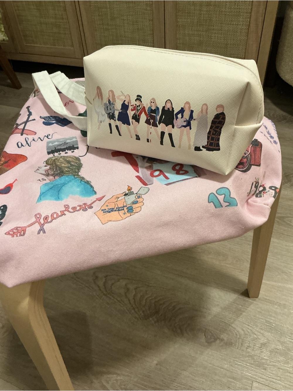 Swiftie Set - Canvas Tote and Makeup Bag Set